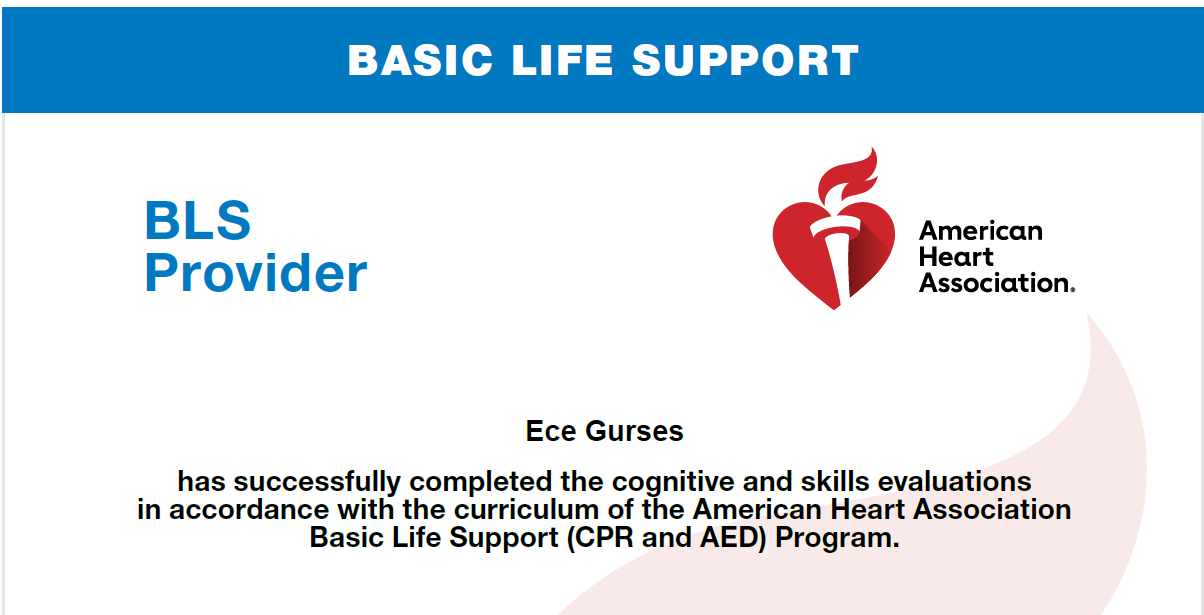 CPR Certificate – BLS